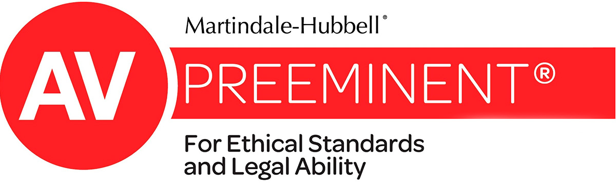 AV Preeminent for Ethica Standards and Legal Ability